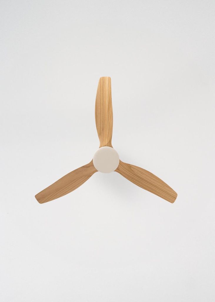 WIND CALM - Leiser Deckenventilator 40W mit technischen Produktbild 