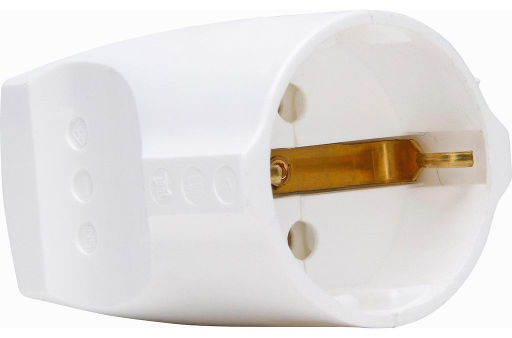 Kopp Schukokupplung 16A IP20 weiss Produktbild 