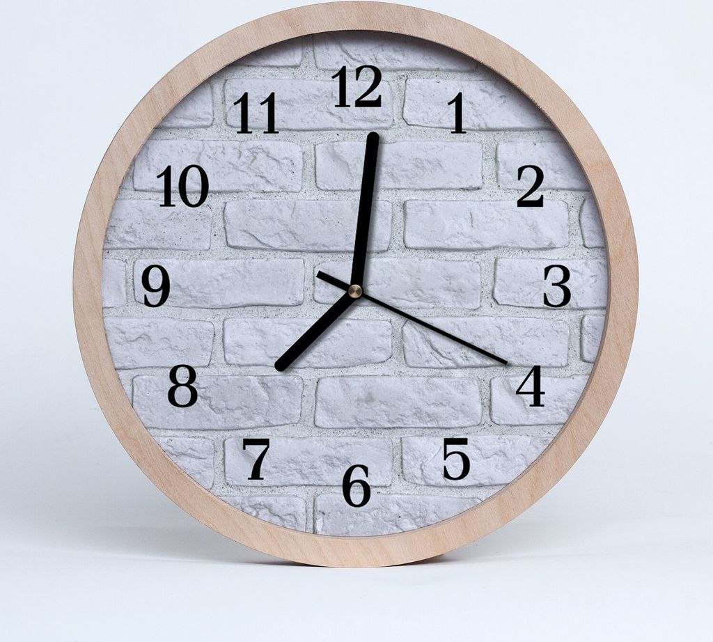 Holzuhr 20fi cm wanduhr - Ziegel Architektur