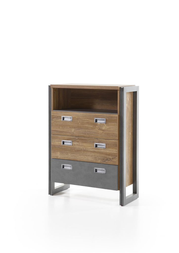 Kommode Detroit - Industrial Stirling Oak - Schubkästen