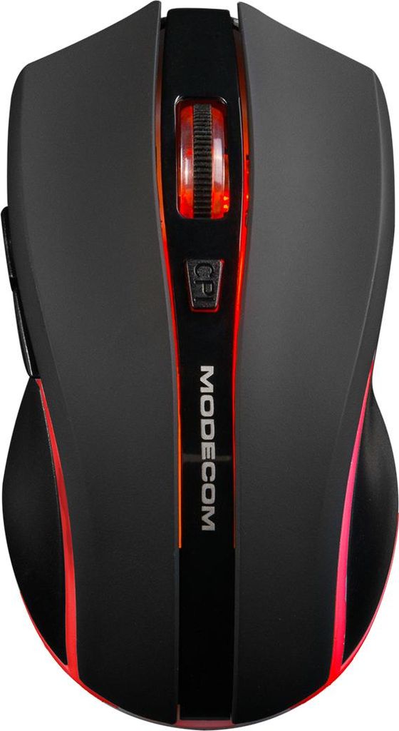 MODECOM MC-WRM1 Funkmaus, Schwarz, 2.4 GHz, USB-Empfänger, Produktbild 