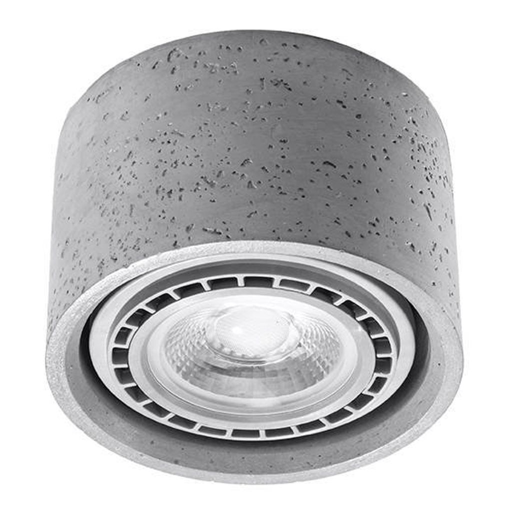 Plafonnier BASIC 1 béton 1xGU10/ES111 10W béton 9x14x14cm Image du produit 