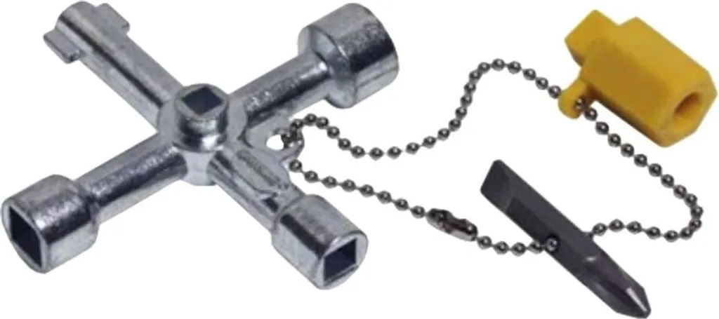 Clé de penderie IRONSIDE robuste avec panneton standard pour serrure