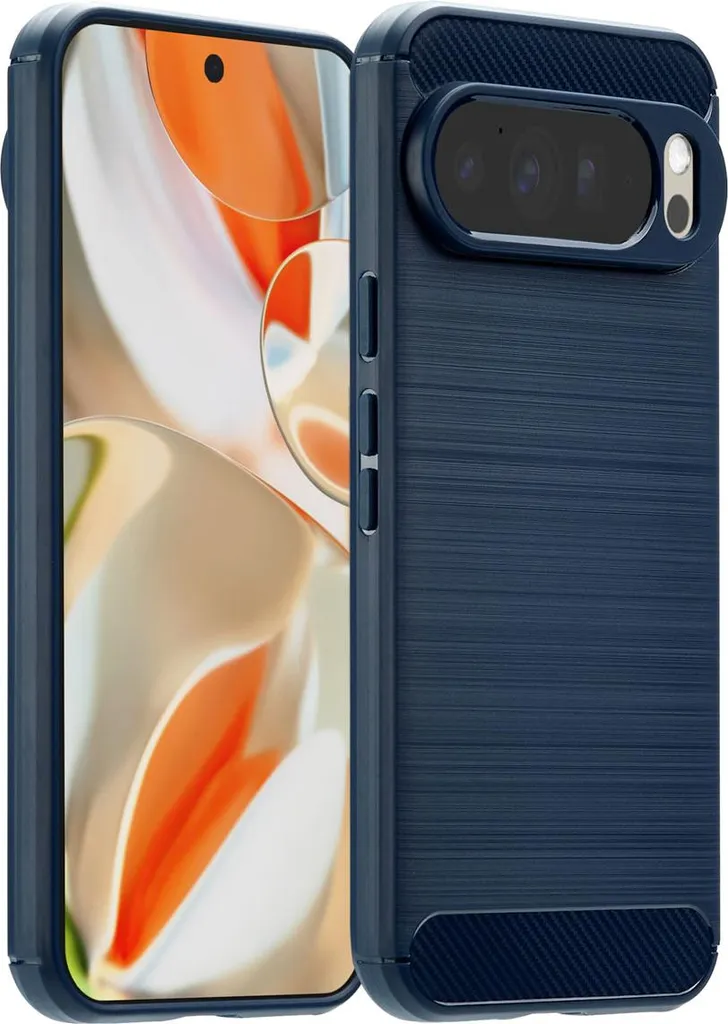 imoshion Cover Spazzolata Google Pixel 10 Pro XL Blu Scuro - Custodia Robusta