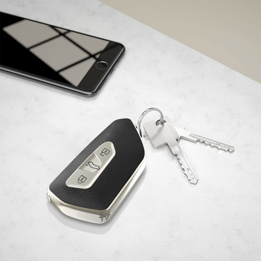 kwmobile Schlüsseltasche, Autoschlüssel Hülle für Audi - Hardcover  Schutzhülle Schlüsselhülle für Audi 3-Tasten Klappschlüssel
