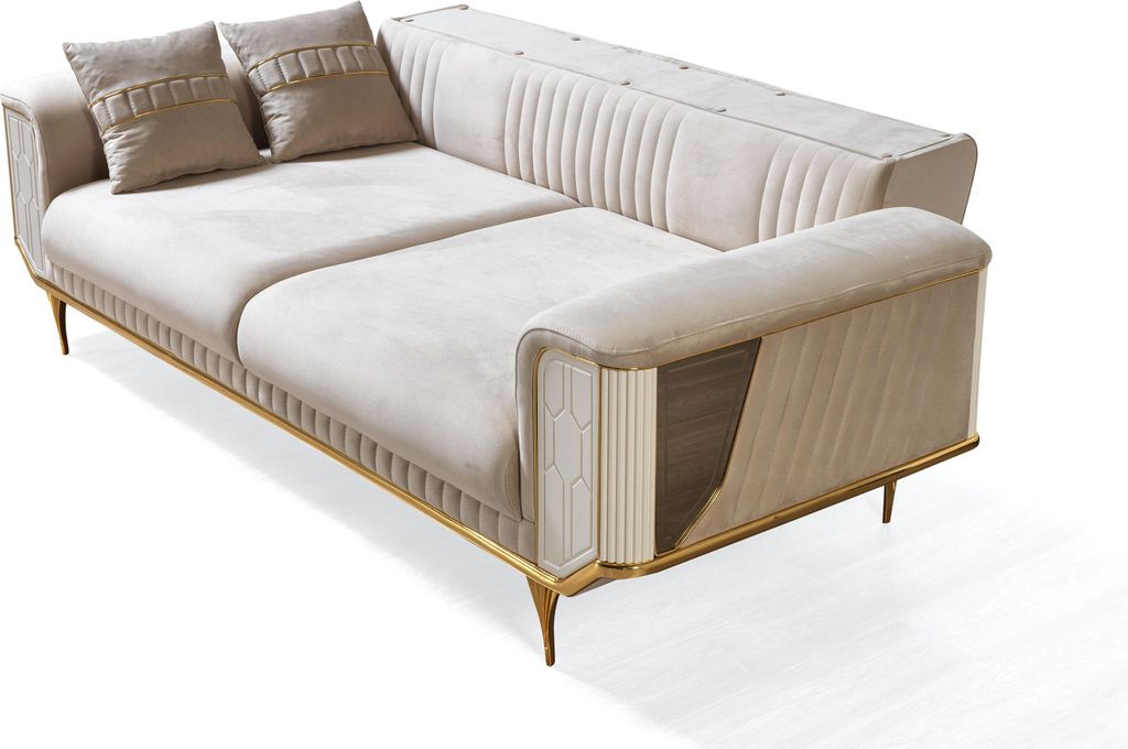 Sofa Set 3+3+1 Sitz Modern Sofagarnitur Wohnzimmer Luxus Garnitur Neu