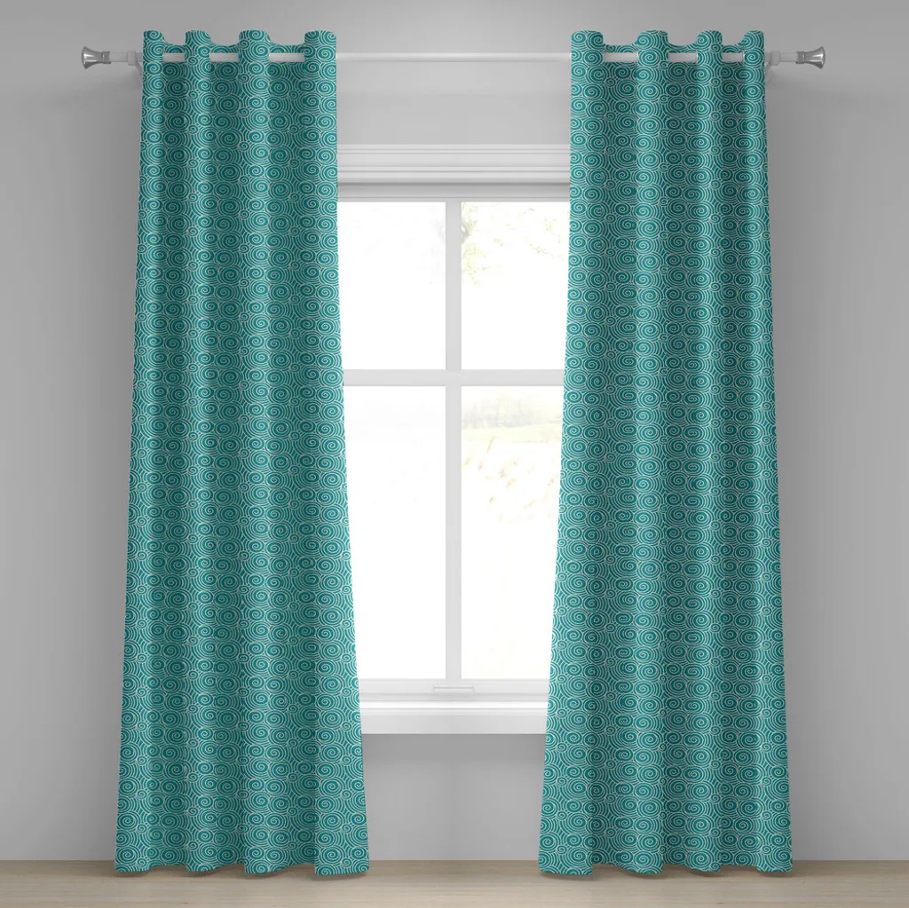 Tende ABAKUHAUS Avorio e Blu 280x245cm - Stile Orientale e Qualità