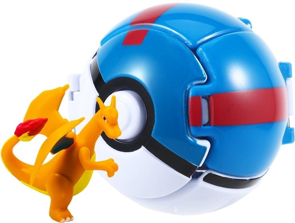 Pokemon Pokeball Wirf Ball Spielzeugball mit Figur Glurak