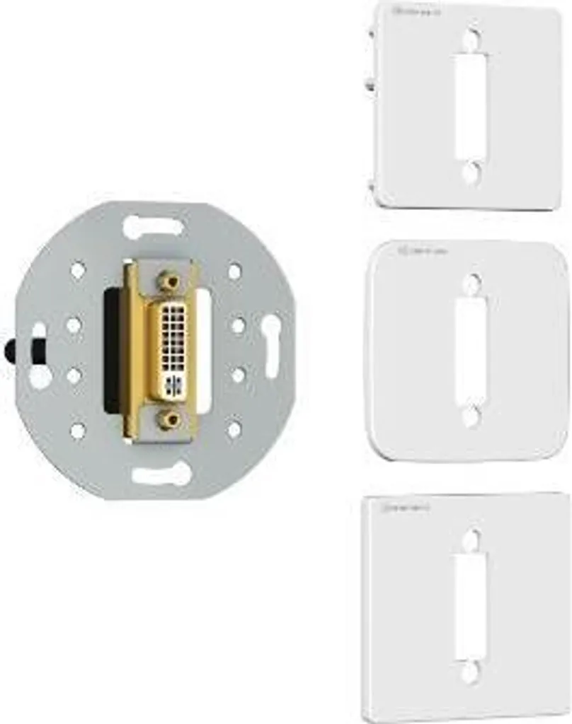 Module DVI-I 24+5 Broches Kindermann 7456000502 Gris Montage Clipsable