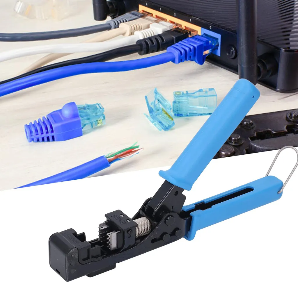 Outil RJ45 90 Degrés Haute Performance pour Modules Keystone CAT6 CAT5e - 11