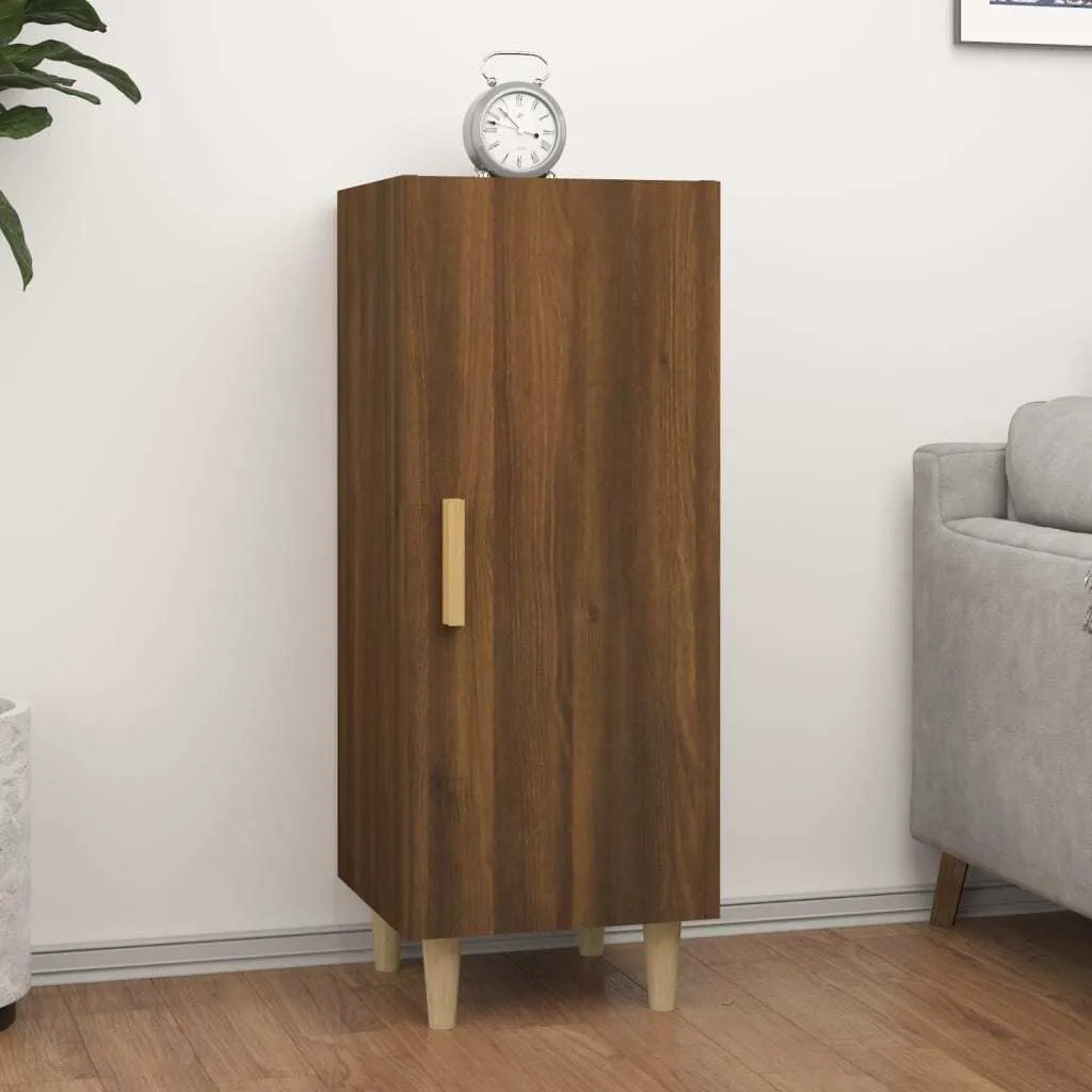 vidaXL Buffet Marrone Rovere 34,5x34x90 cm - Mobile in Legno Multistrato