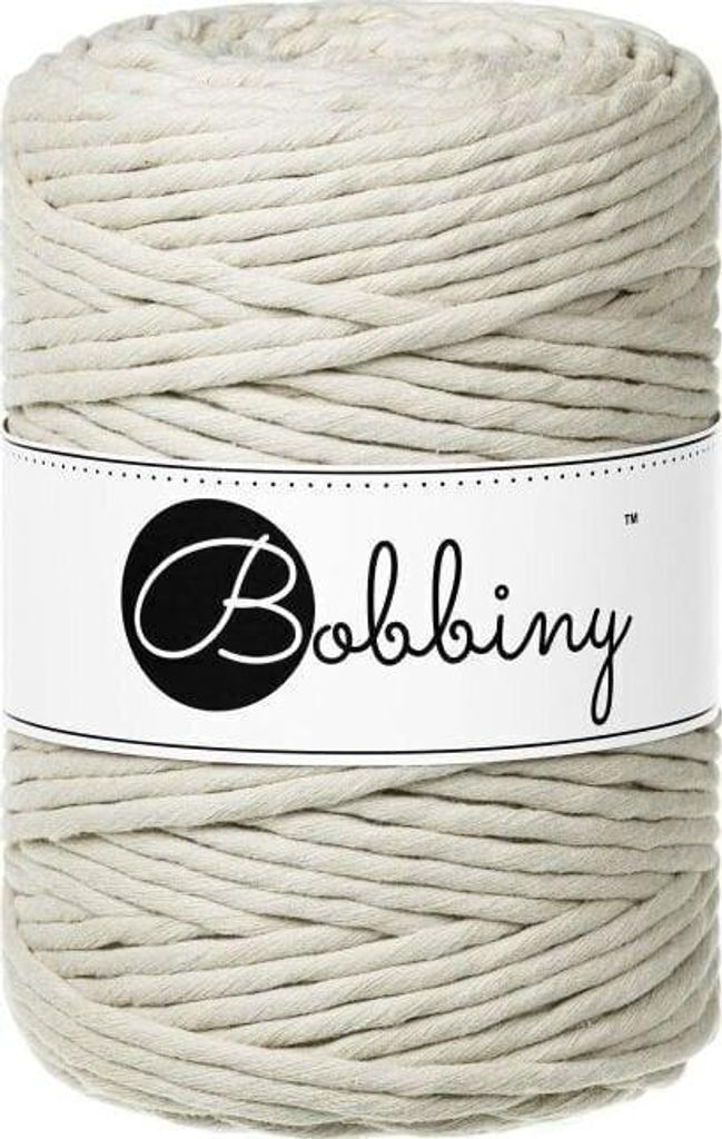 Bobbiny Macrame Cord 5 mm 100 m Cashmere Beige Šňůra Obrázek produktu 