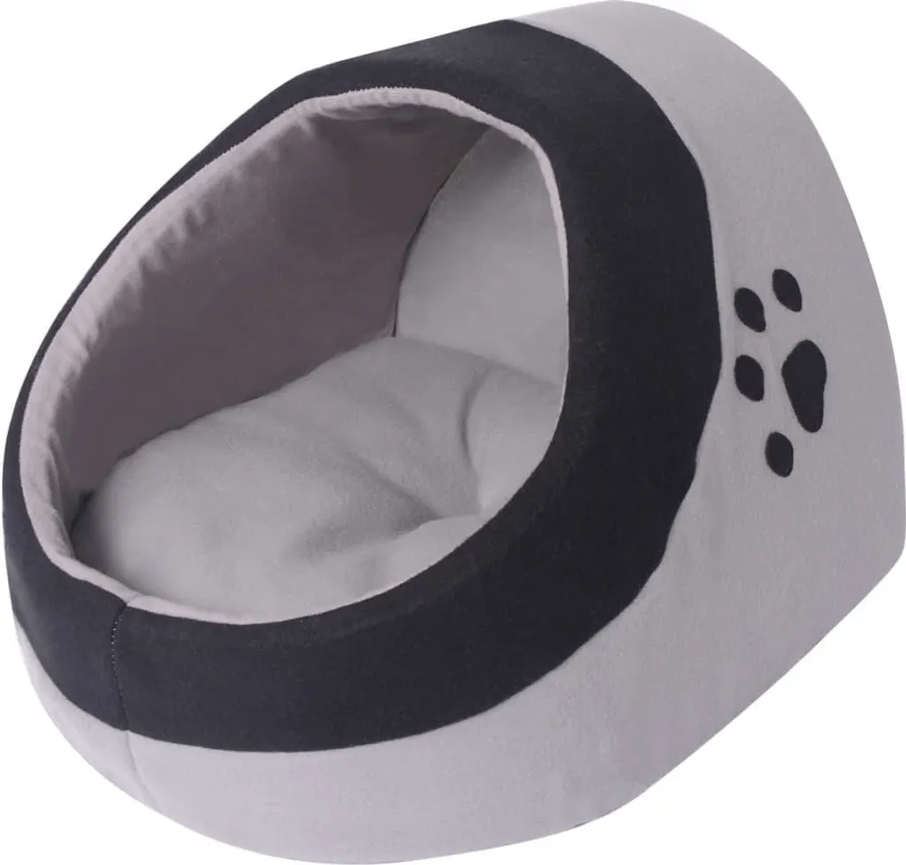 Niche pour chat design Cave de repos Gris et noir Format Medium
