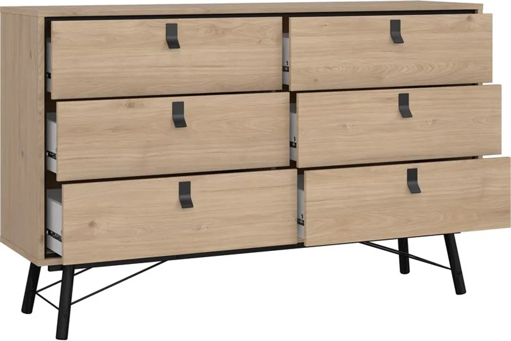 Commode RY chêne 6 tiroirs pour résoudre le manque de rangement