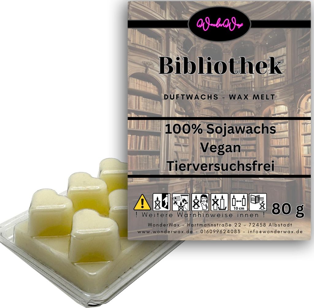 WonderWax Duftwachs Wax Melts für Duftlampe, 6 Herzen Duftmelt Wachsmelt Sojawachs Duftwachs Würfel für Raumdüfte, Wachs Duftöl Winter Indoor ...