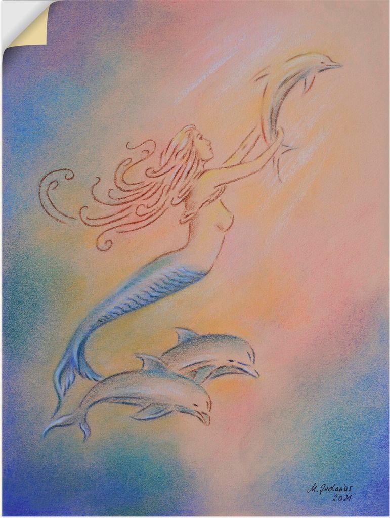ARTland Wandbild, selbstklebend Delphine Engel Größe: 60x80 cm