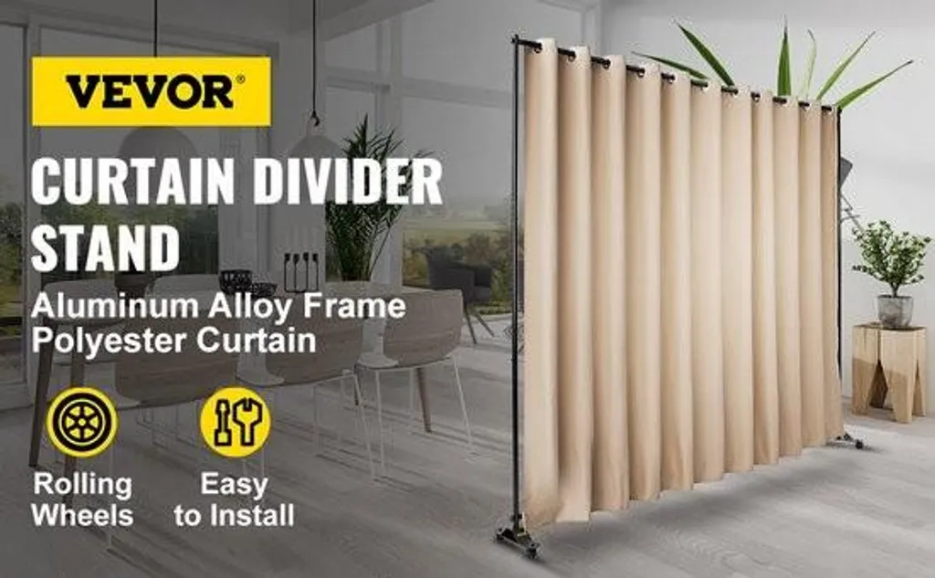 Écran de séparation extensible pour conférence et bureau 2,4x3m