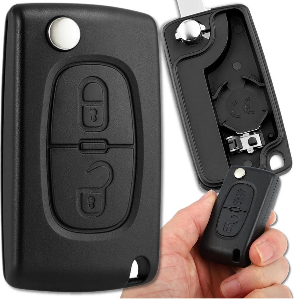 EDIBAZZAR | Housse pour clé de voiture pour Peugeot 207 307 Image du produit 