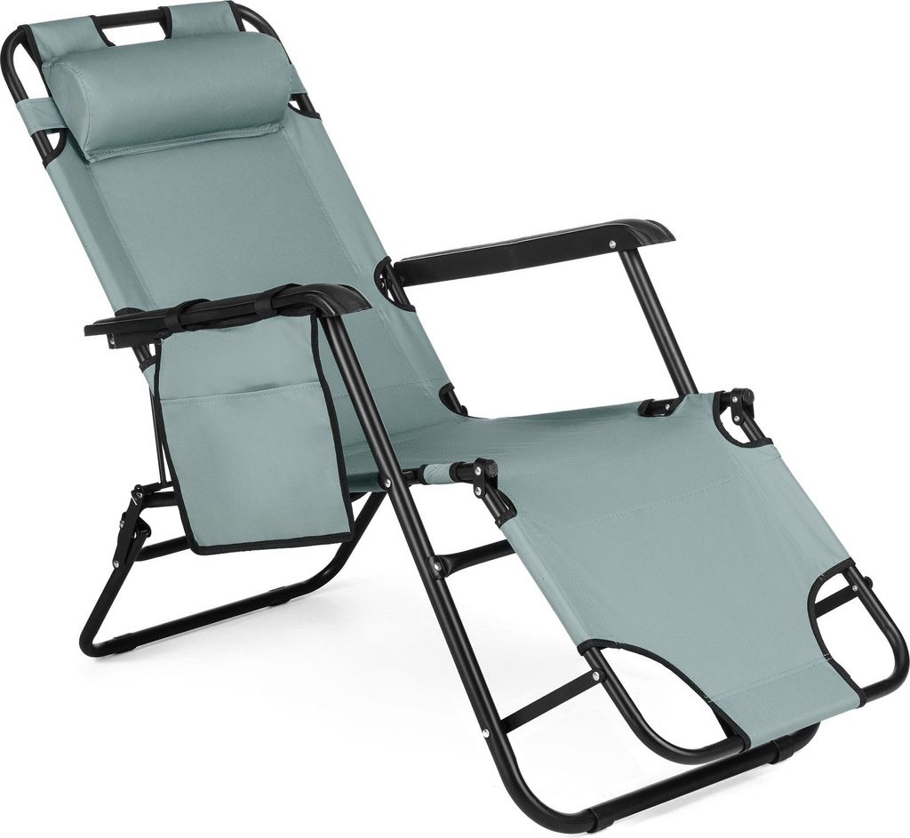 Outtec® Skládací zahradní křeslo lehátko - do 150 kg - Obrázek produktu 
