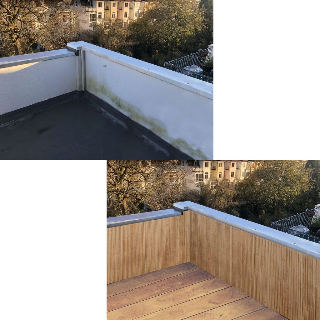 300x110 Bambus Sichtschutz Zaun Balkon Sonnenschutz