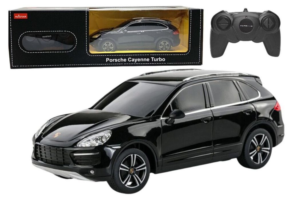 Porsche Cayenne Turbo ferngesteuertes Auto RC Rastar Schwarz