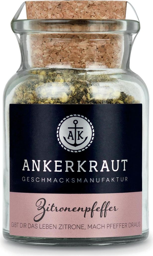 Zitronenpfeffer, 85g im Korkenglas Produktbild 
