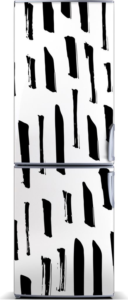 Tulup Kühlschrankdekoration - Magnetmatte - 60 cm x 180 cm - Magnet auf dem Kühlschrank - Schwarz-Weiß-Fleck