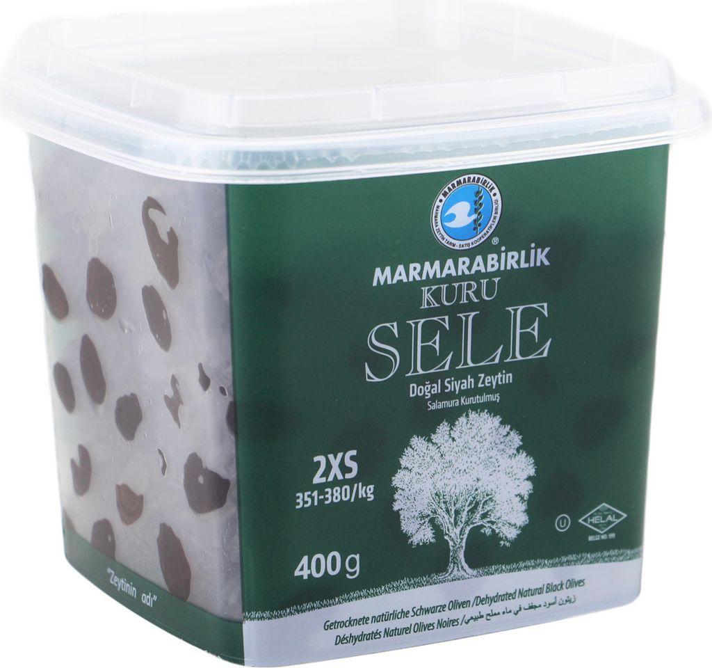 Marmarabirlik Getrocknete natürliche Schwarze Oliven 2XS Produktbild 