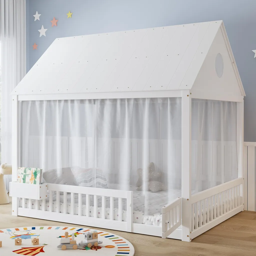 Favoriser le sommeil autonome avec le lit maison 140x200 cm Abrihome