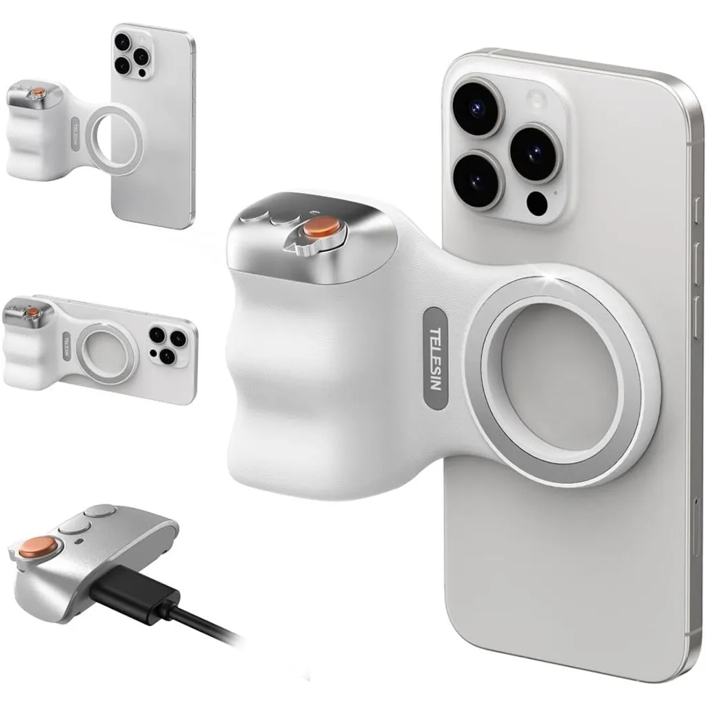 Support magnétique smartphone avec télécommande Bluetooth et filetage 1/4 - 14