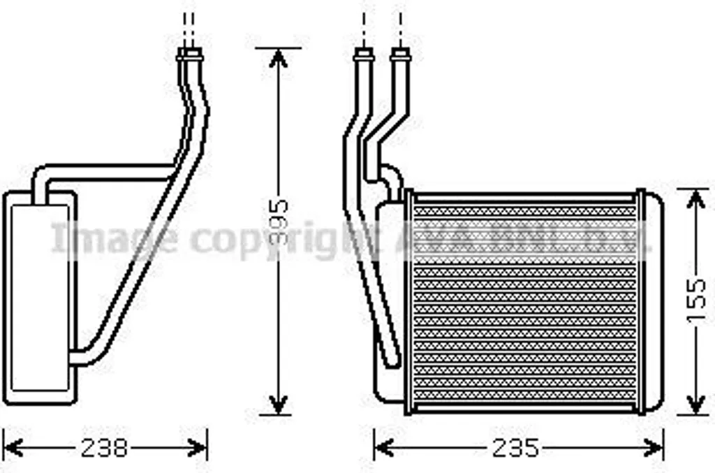 Echangeur de Chaleur en Aluminium PRASCO FD6329 Haute Durabilité OE
