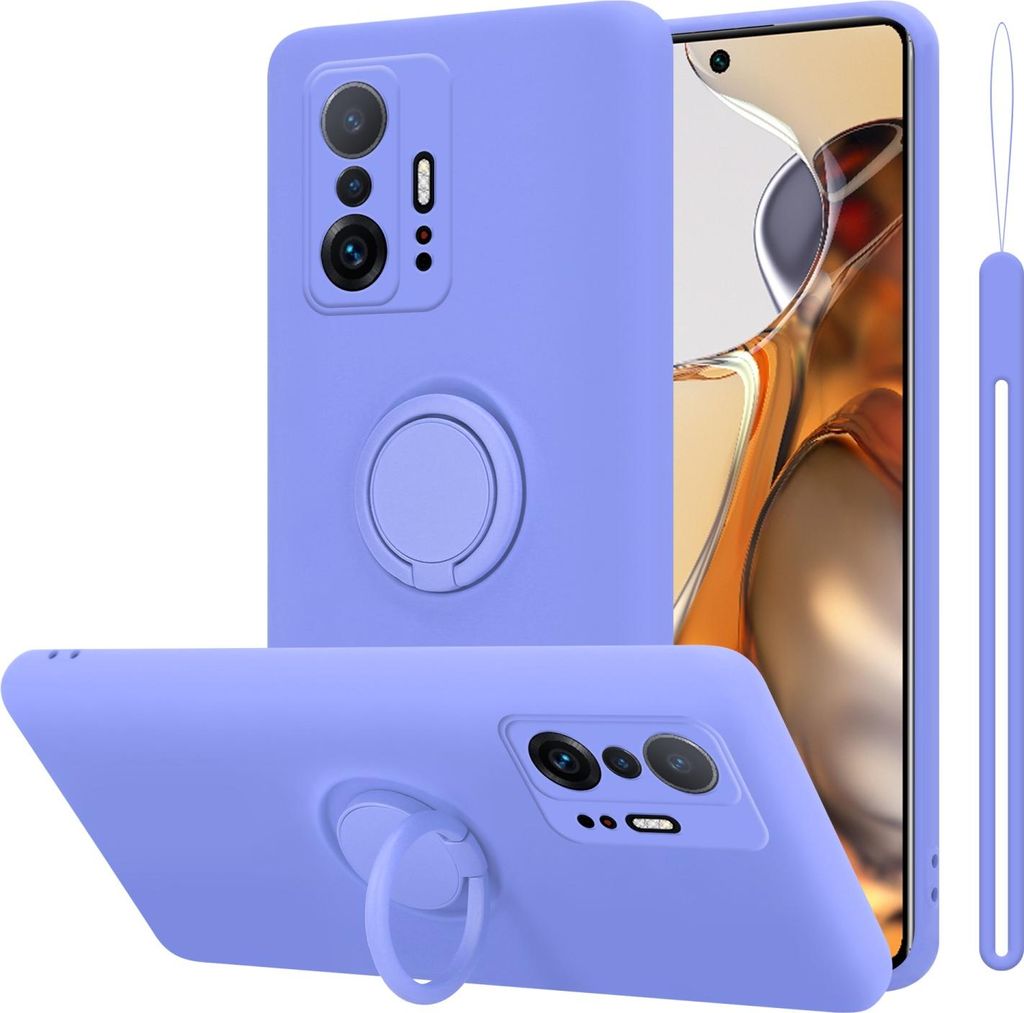 Cadorabo Hülle für Xiaomi 11T / 11T PRO Schutz Hülle in Lila Handyhülle TPU Etui Case Cover