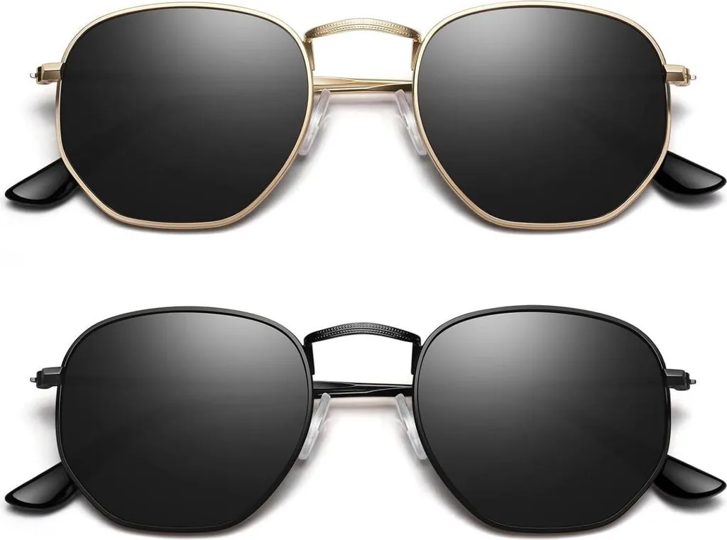 Occhiali da Sole Sunier Esagonali Polarizzati UV400 | Donna e Uomo
