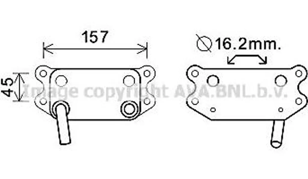 Refroidisseur d'huile moteur AVA VO3154 : Stopper la surchauffe Volvo