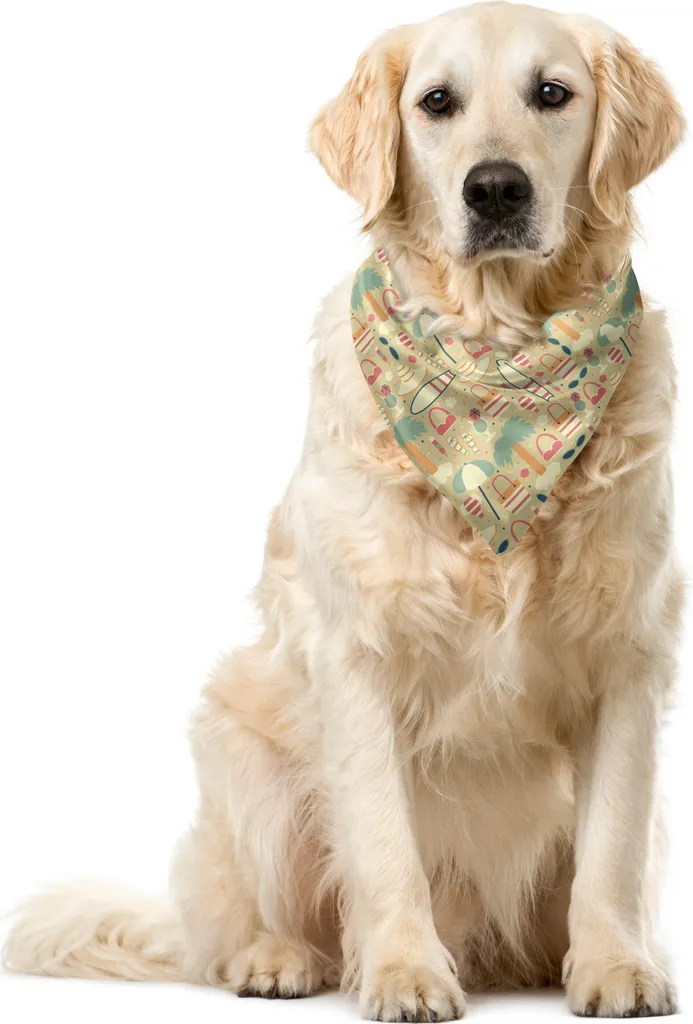 Bandana per Famiglia e Pet ABAKUHAUS 55x55 cm - Estate Colorata
