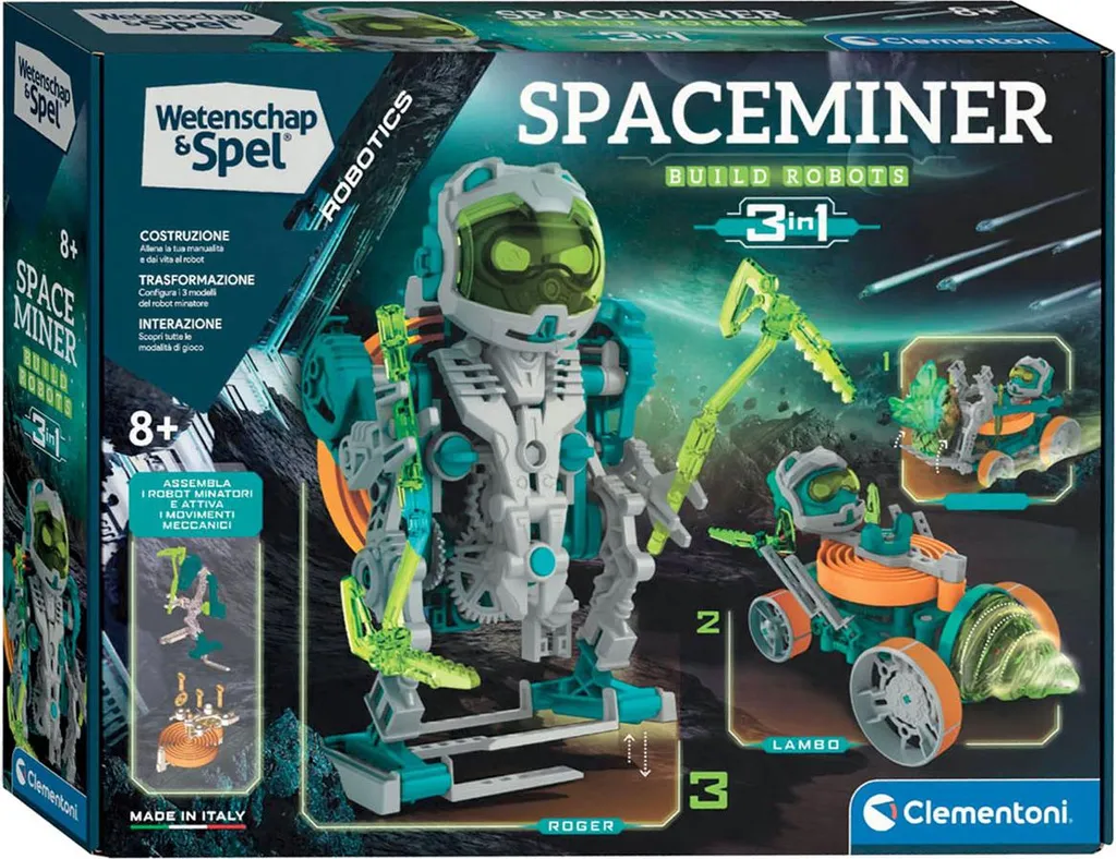 Jeu de Construction Robotique Clementoni 3-en-1 pour Futur Ingénieur