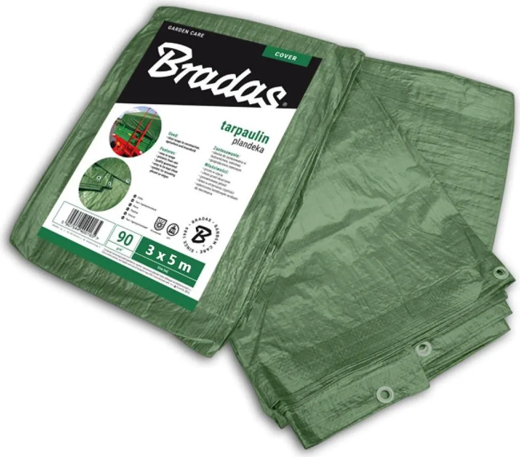 Telone verde rinforzato 90G 4 X 6M Bradas