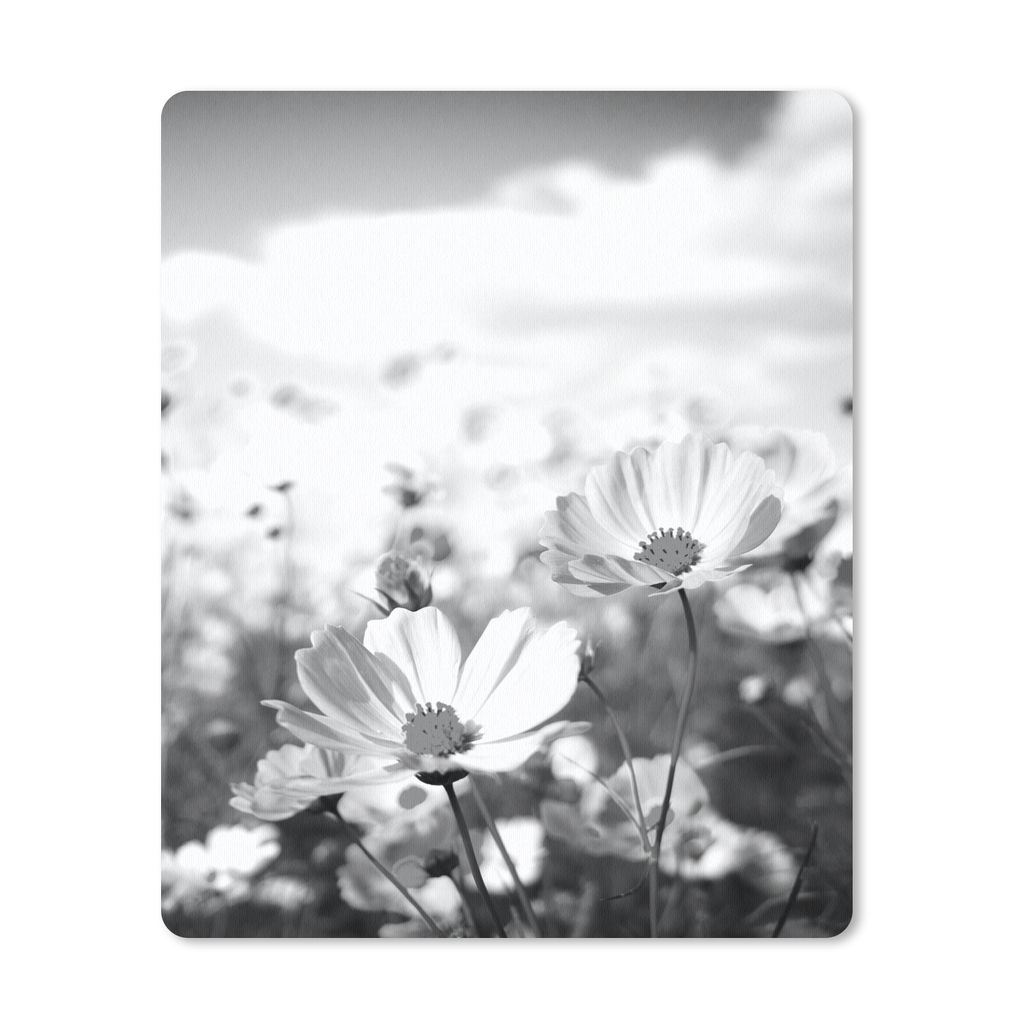 MuchoWow® Mauspad Mousepad Blumen - Wiese - Lila - Gras - Produktbild 