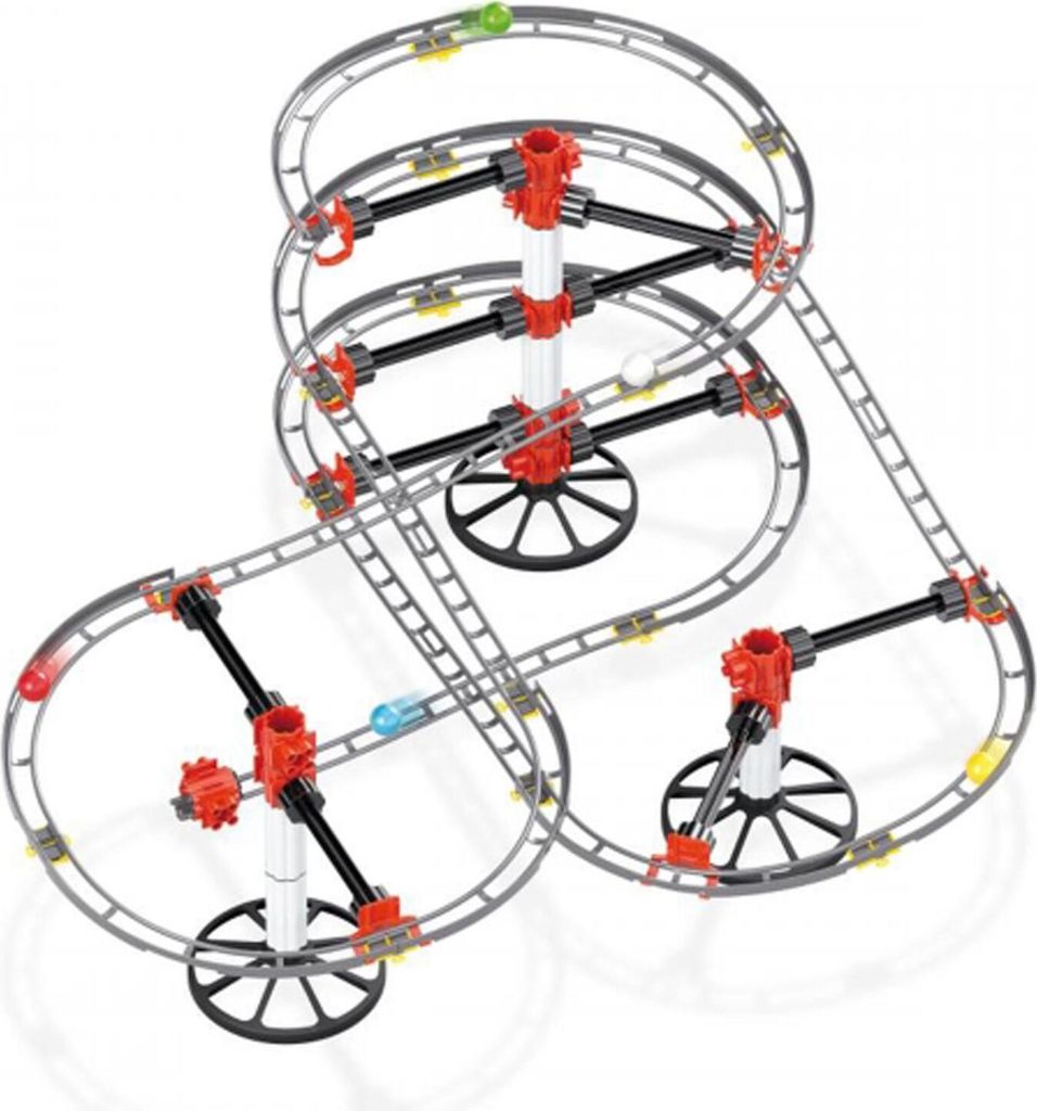 Quercetti Murmelbahn Rollercoaster 94-teiliges Bauspielzeug
