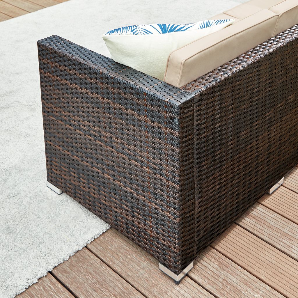 SONGMICS (5-tlg) Gartenlounge-Set, Tisch, Fußhocker und Produktbild 7