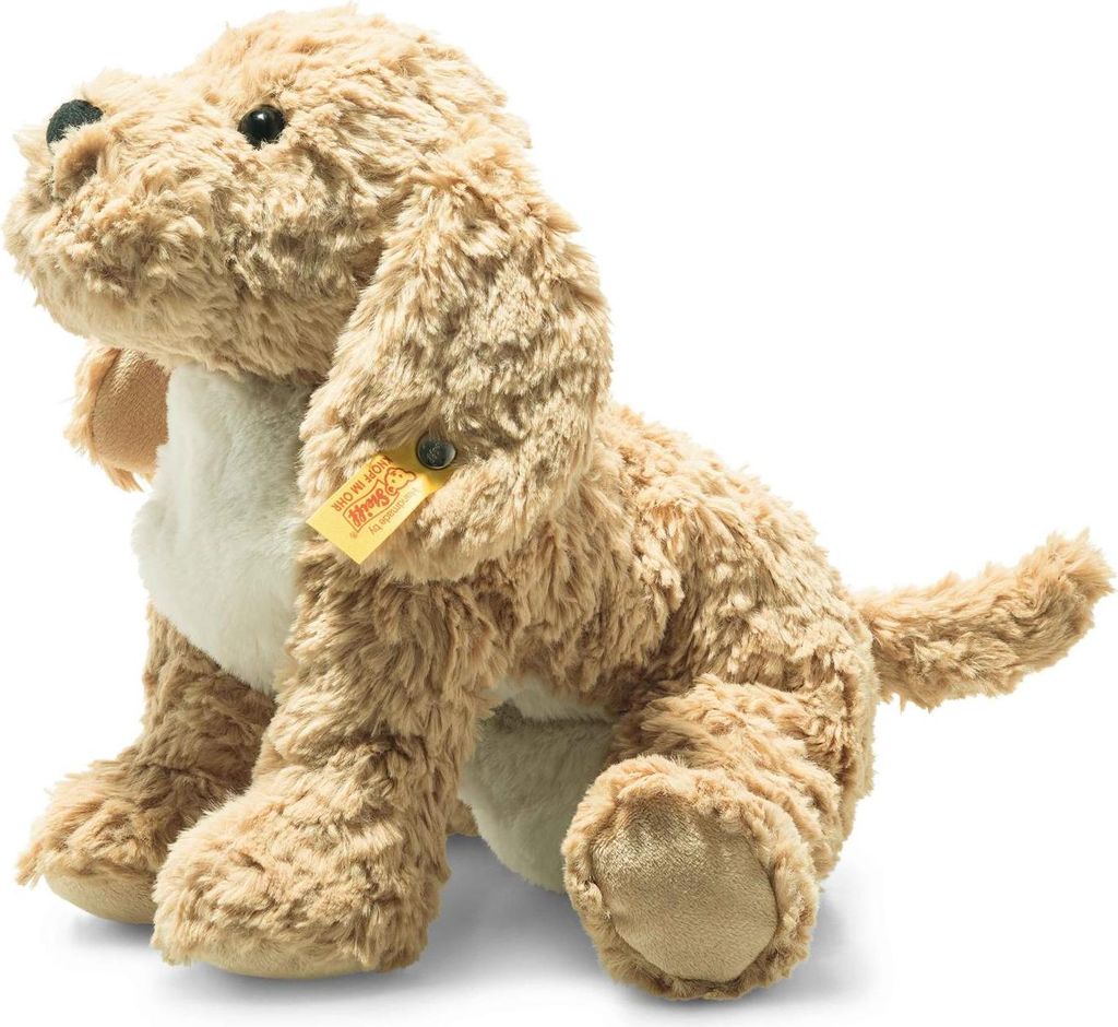 Steiff Berno Goldendoodle 26 beige liegend Produktbild 