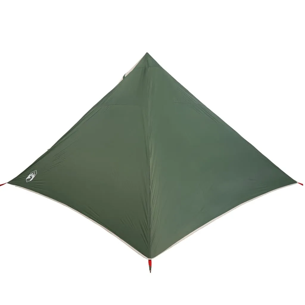 Tipi de Camping Imperméable Vert 7 Personnes Haute Résistance - 7