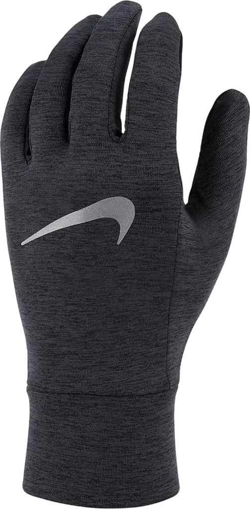 Gants de Sport Homme Nike en Polaire Grise et Noire pour la Course S-M