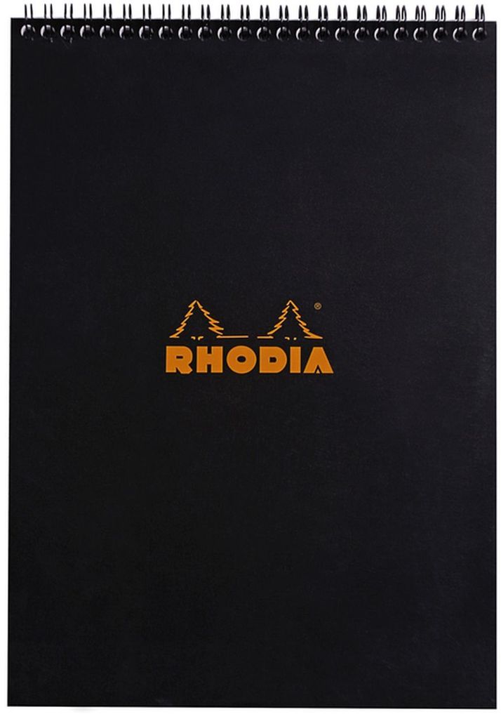 Rhodia Notizblock A4 Doppel lin 80Bl schw