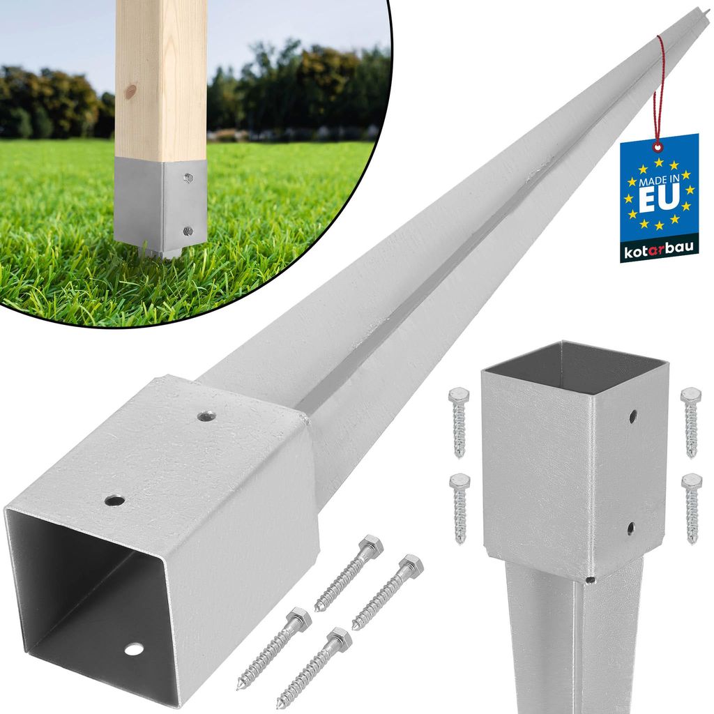 KOTARBAU® Einschlaghülse 90cm Pfostenträger zum Einschlagen Produktbild 