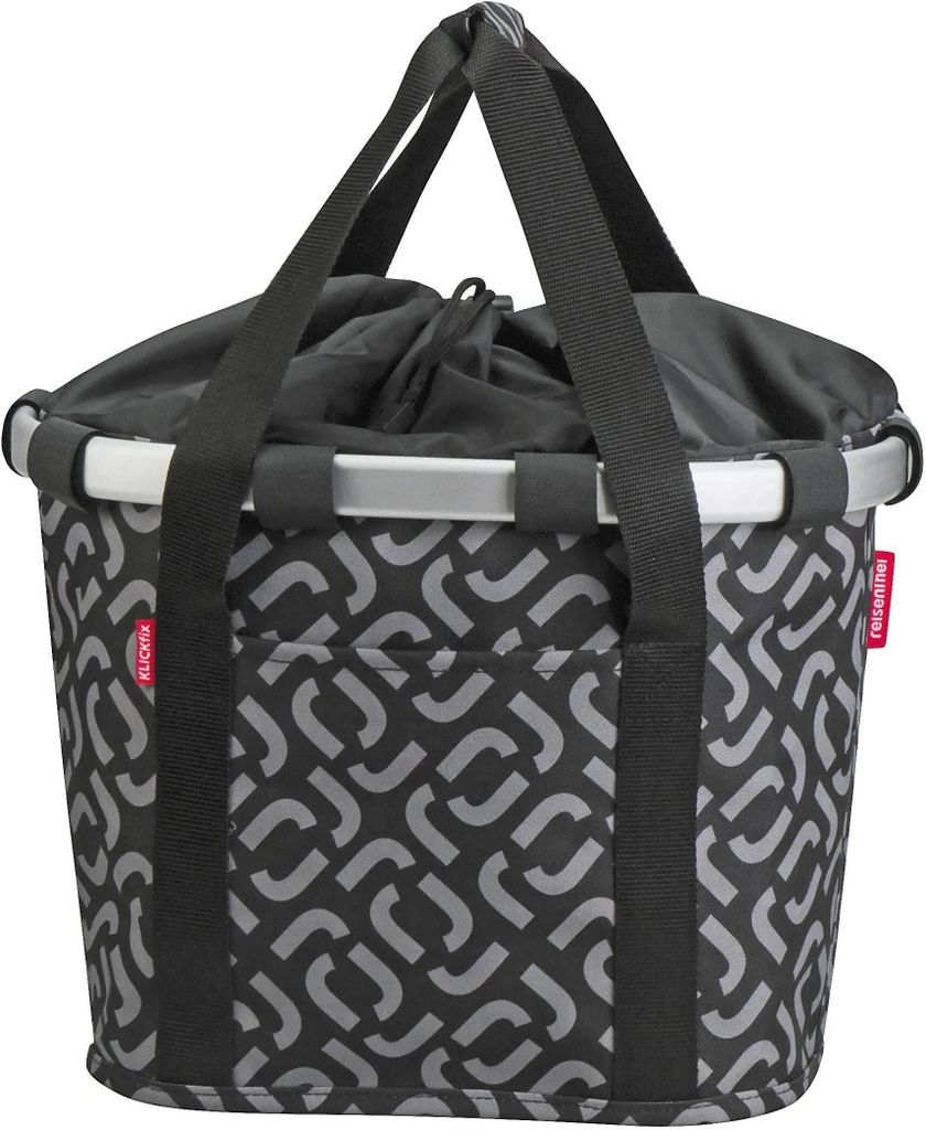 KLICKfix Fahrradkorb Bikebasket Reisenthel signature black Produktbild 