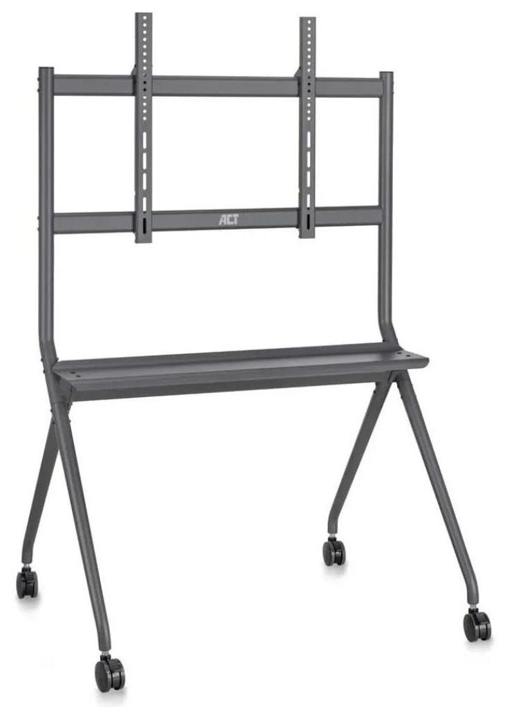 ACT Mobiler TV-/Monitor-Bodenständer, 50" bis 86“, VESA, 127 cm (50"), 2,18 m (86"), 200 x 200 mm, 800 x 600 mm, Aluminium, Kunststoff, Stahl, Grau
