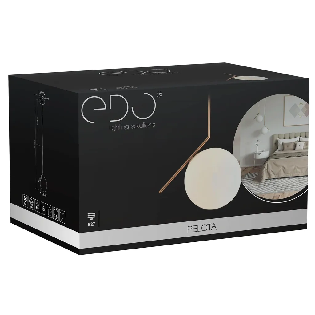 Suspension Moderne Blanc Or EDO777202 - Éclairage Chic Douille E27 - 7