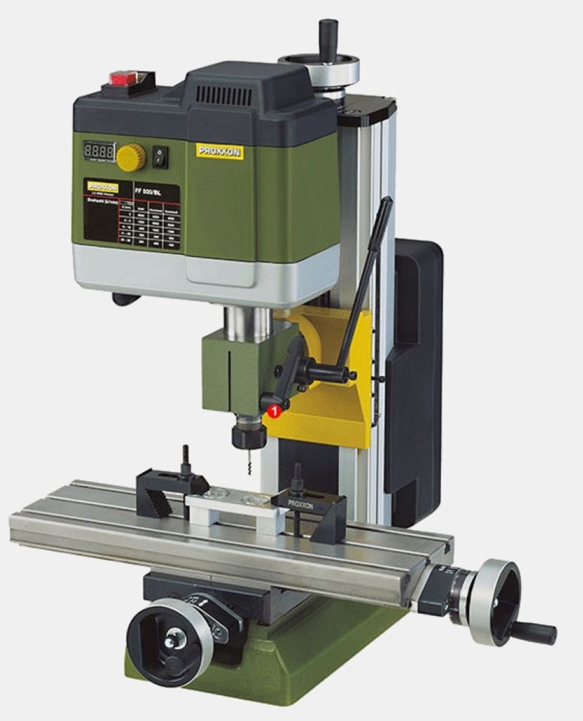 Proxxon FF 500/BL - Tischbohrmaschine - Schlüssel - Tasten - Schwarz - Grün - Grau - 200 RPM - 4000 RPM