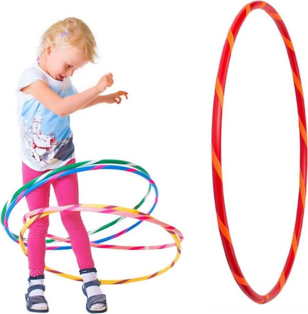 Bunter Kinder Hula Hoop für kleine Profis, Ø80cm, Rot-Orange